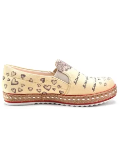 Goby Halbschuhe^Slipper in Beige