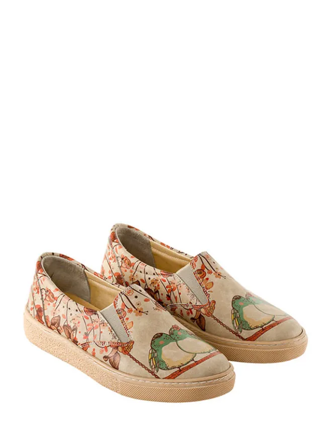 Streetfly Halbschuhe^Slipper in Beige/ Bunt