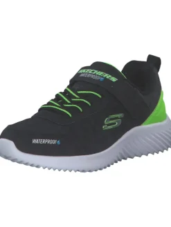 Slipper in BLACK/LIME>Skechers Hot