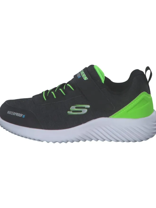 Slipper in BLACK/LIME>Skechers Hot