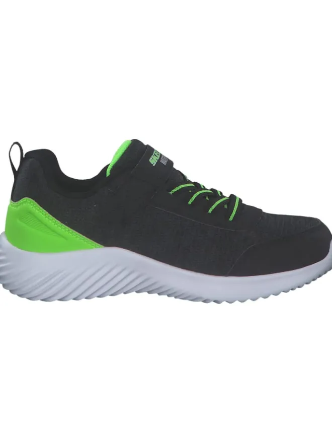 Slipper in BLACK/LIME>Skechers Hot