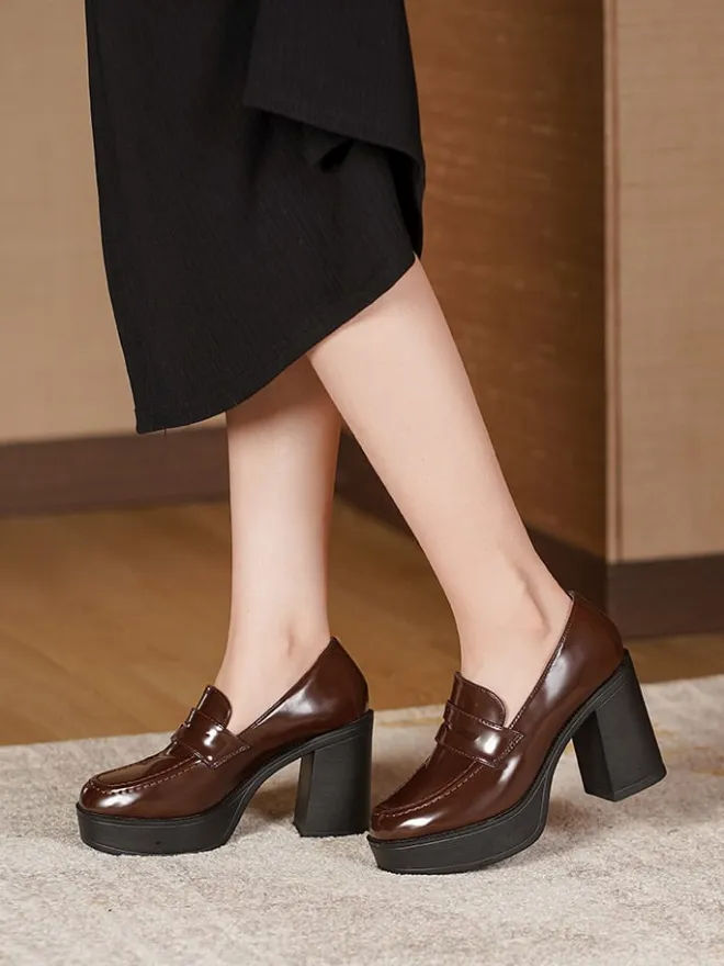 C'M Halbschuhe^Slipper in Braun