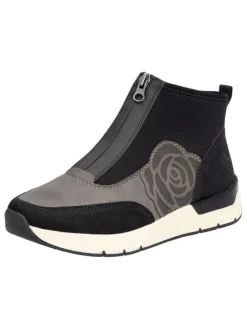 rieker Stiefel & Boots^Slipper in Grau/ Schwarz