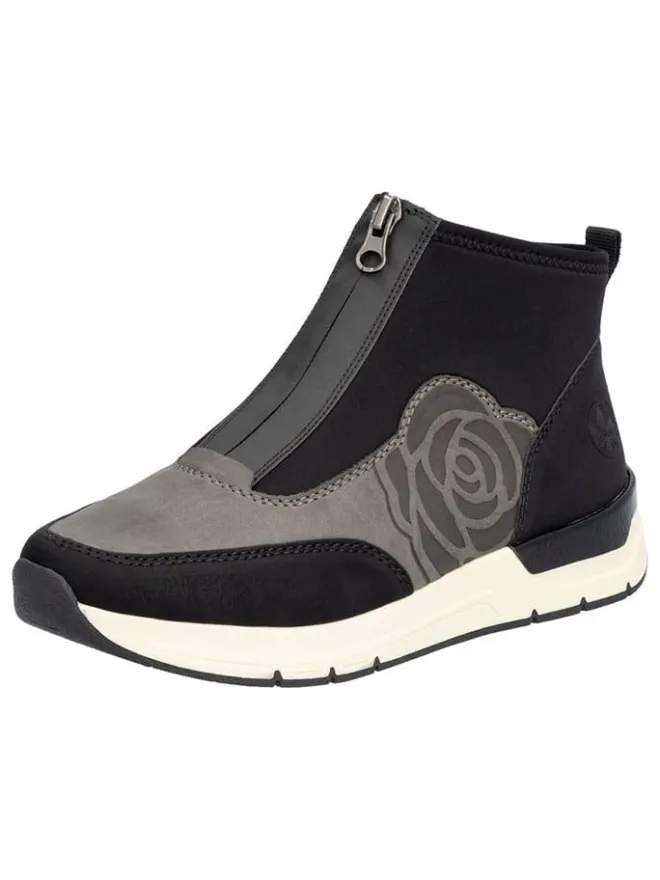 rieker Stiefel & Boots^Slipper in Grau/ Schwarz