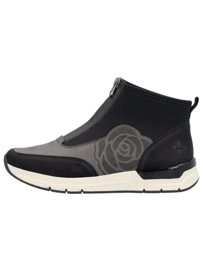 rieker Stiefel & Boots^Slipper in Grau/ Schwarz