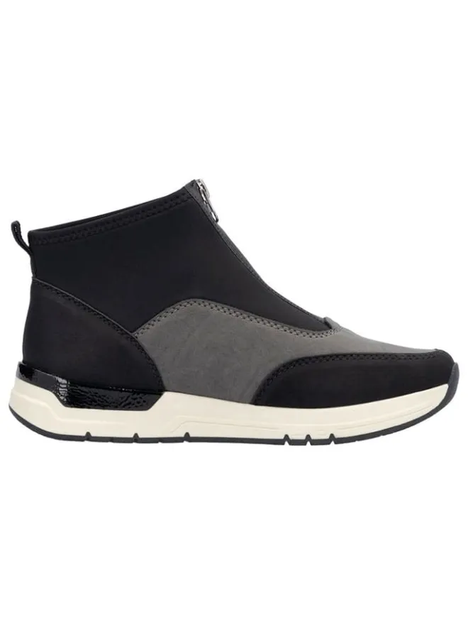 rieker Stiefel & Boots^Slipper in Grau/ Schwarz