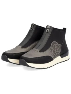rieker Stiefel & Boots^Slipper in Grau/ Schwarz