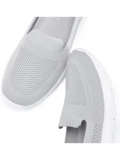 LASCANA Halbschuhe·Slipper^Slipper in hellgrau