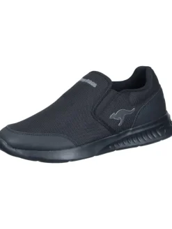 Slipper in jet black/mono>Kangaroos Hot