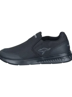 Slipper in jet black/mono>Kangaroos Hot