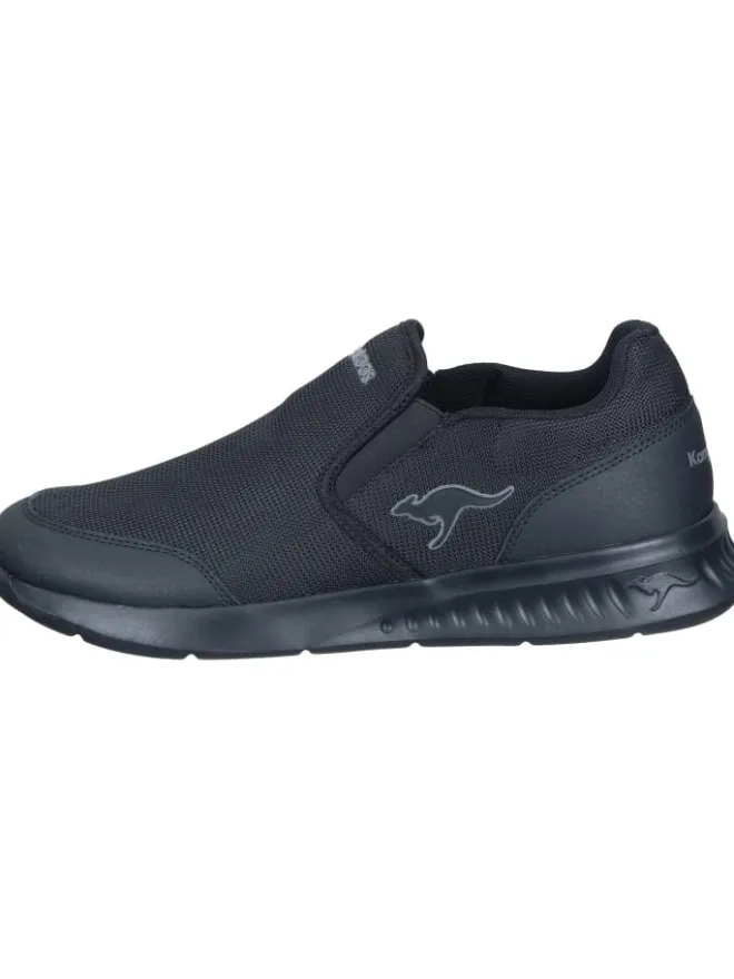 Slipper in jet black/mono>Kangaroos Hot