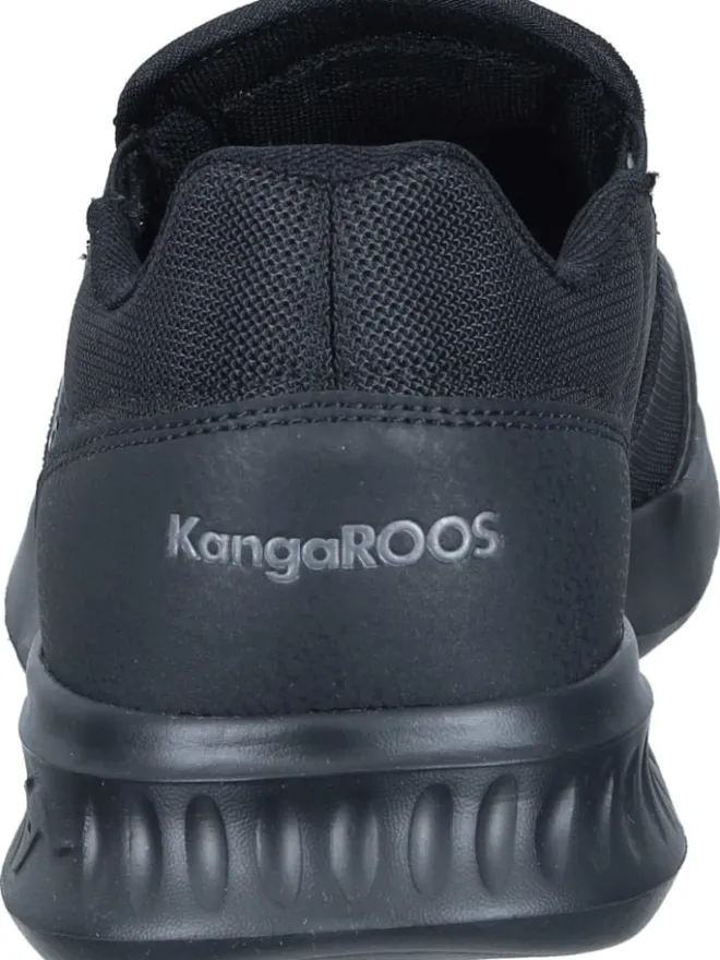Slipper in jet black/mono>Kangaroos Hot