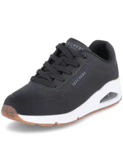 Skechers Schnürschuhe^Slipper in schwarz