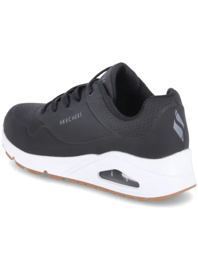 Skechers Schnürschuhe^Slipper in schwarz