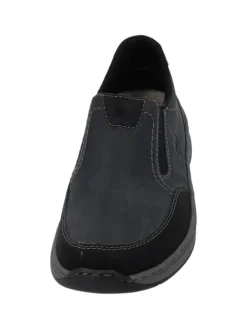 rieker Halbschuhe^Slipper in schwarz/graphit
