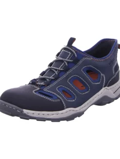 rieker Halbschuhe^Slipper in schwarz/midnight/blau