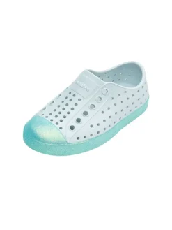 Native Halbschuhe|Halbschuhe·Slipper^Slipper in Türkis/ Weiß
