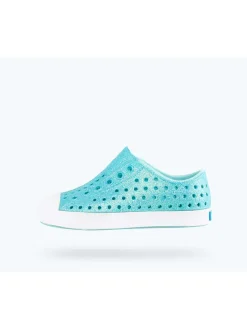 Native Halbschuhe|Halbschuhe·Slipper^Slipper in Türkis/ Weiß