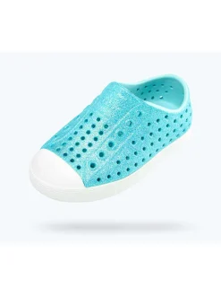 Native Halbschuhe|Halbschuhe·Slipper^Slipper in Türkis/ Weiß