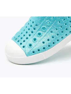 Native Halbschuhe|Halbschuhe·Slipper^Slipper in Türkis/ Weiß