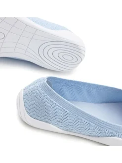 Sneaker Ballerinas in hellblau><noscript><img width=