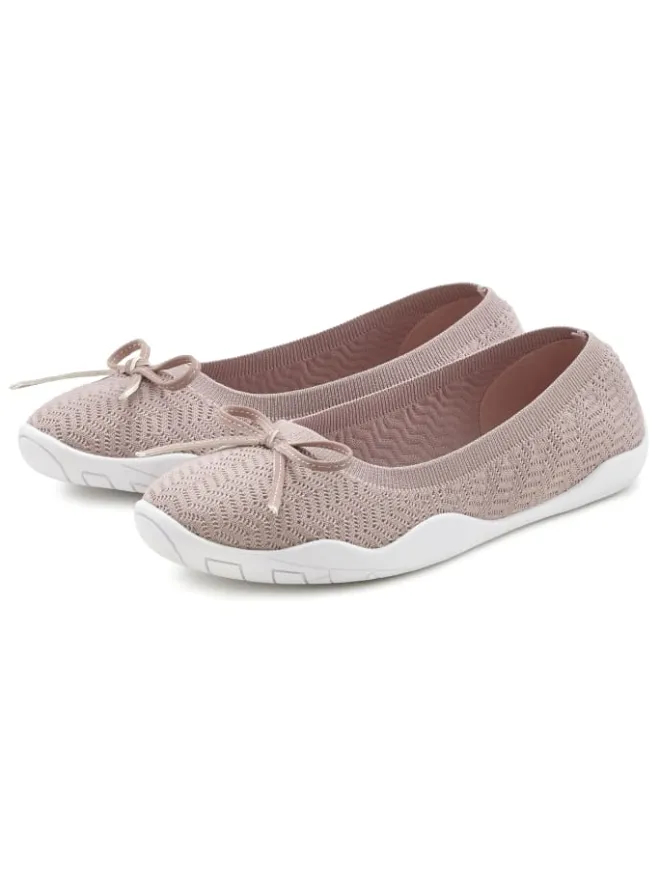 Sneaker Ballerinas in rosé>LASCANA