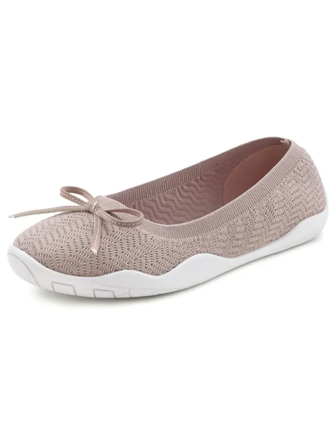 Sneaker Ballerinas in rosé>LASCANA