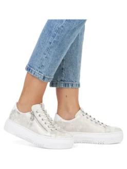 rieker Halbschuhe^Sneaker in Beige/Gold