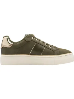 Sneaker in OLIVE NUBUC><noscript><img width=
