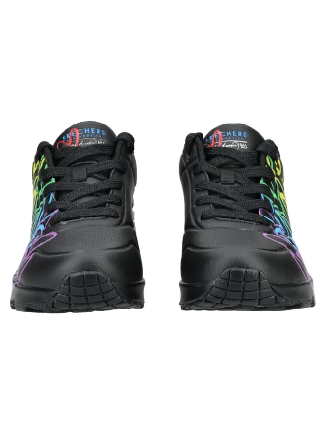 Skechers Sneakers^Sneaker in Schwarz Multi