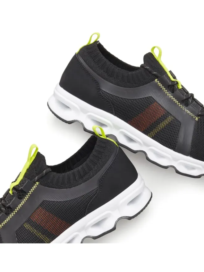 John Devin Sneakers^Sneaker in schwarz/neon