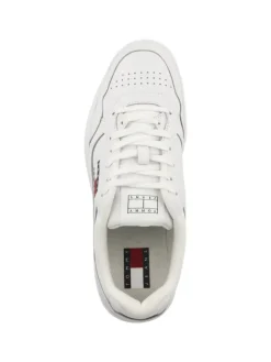 Sneaker low Tommy Jeans Cupsole Leather Essential in weiss>Tommy Hilfiger Clearance
