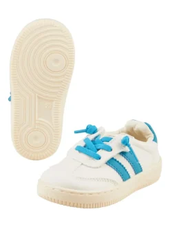 Sneaker Streifen in samtblau><noscript><img width=