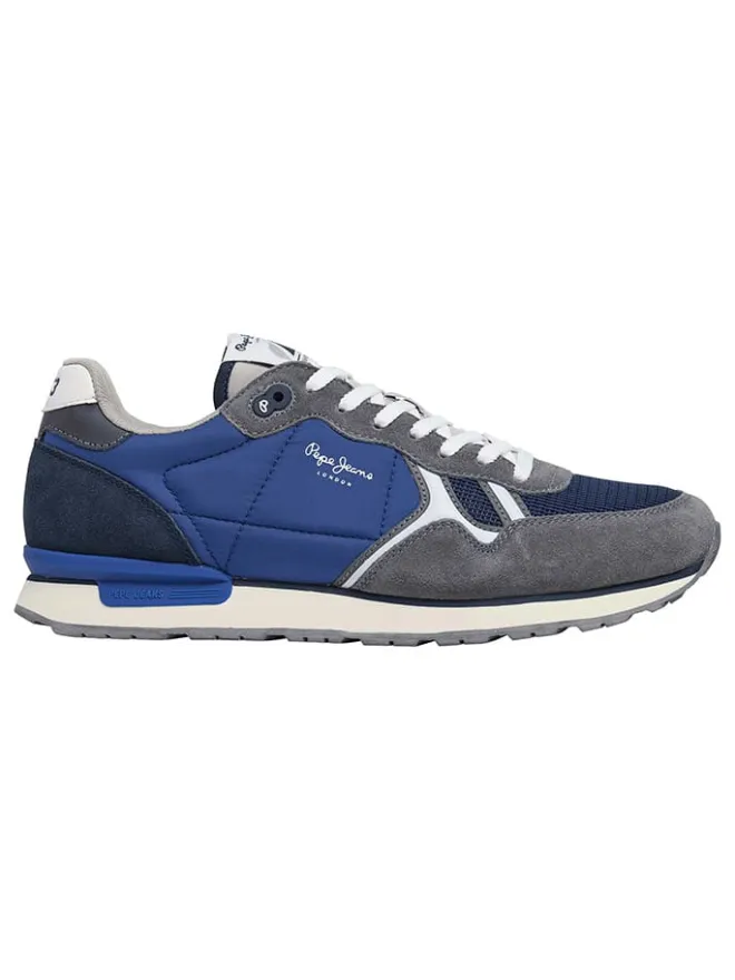 Pepe Jeans FOOTWEAR Sneakers^Sneakers "Brit Serie" in Grau/ Blau