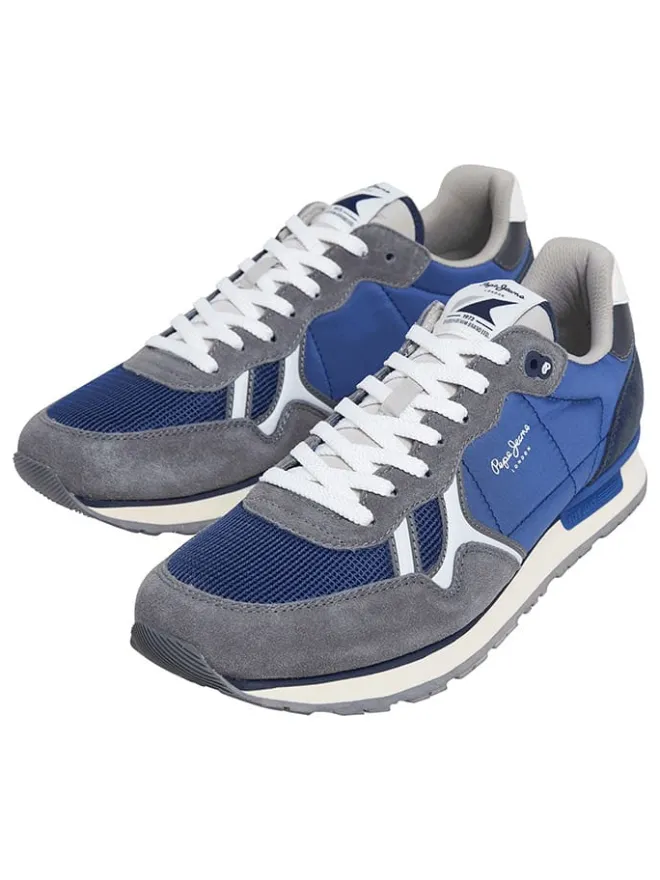 Pepe Jeans FOOTWEAR Sneakers^Sneakers "Brit Serie" in Grau/ Blau