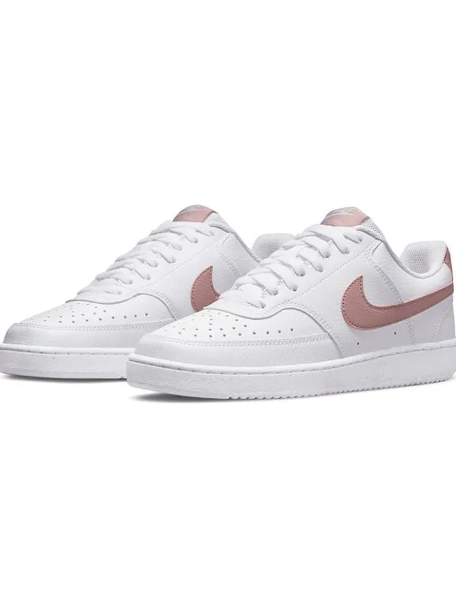 Sneakers "Court vision low next nature" in Weiß/ Rosa>Nike Sportswear Clearance