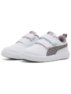 Puma Sneakers·Sneakers Low^Sneakers "Courtflex V3 Dotty" in Weiß/ Lila/ Mint