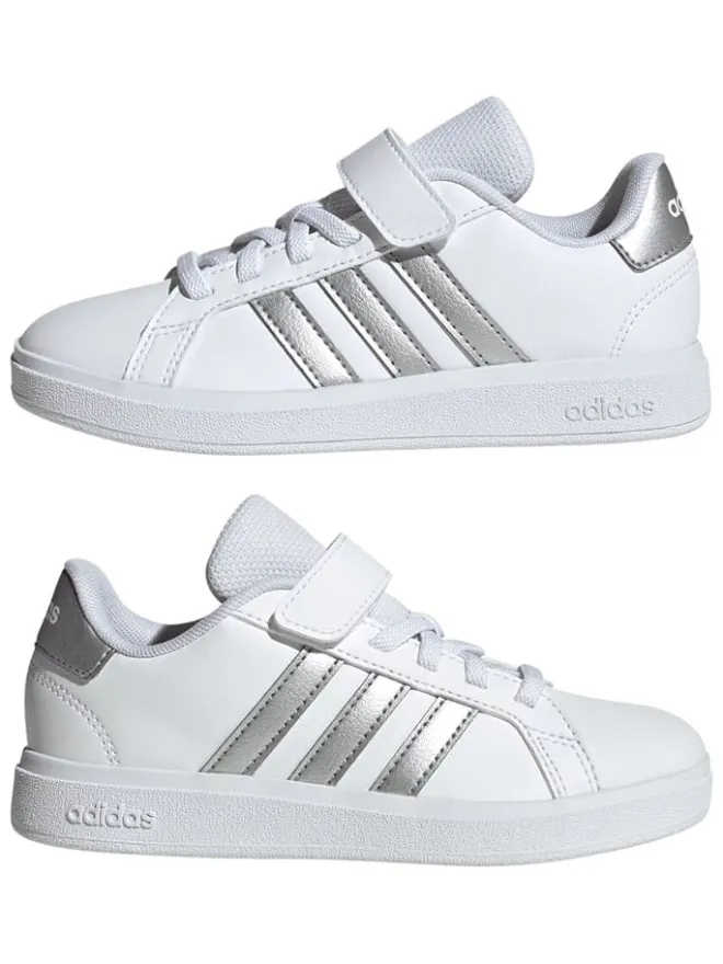 Sneakers "Grand Court 2.0" in Weiß/ Silber>adidas Sale