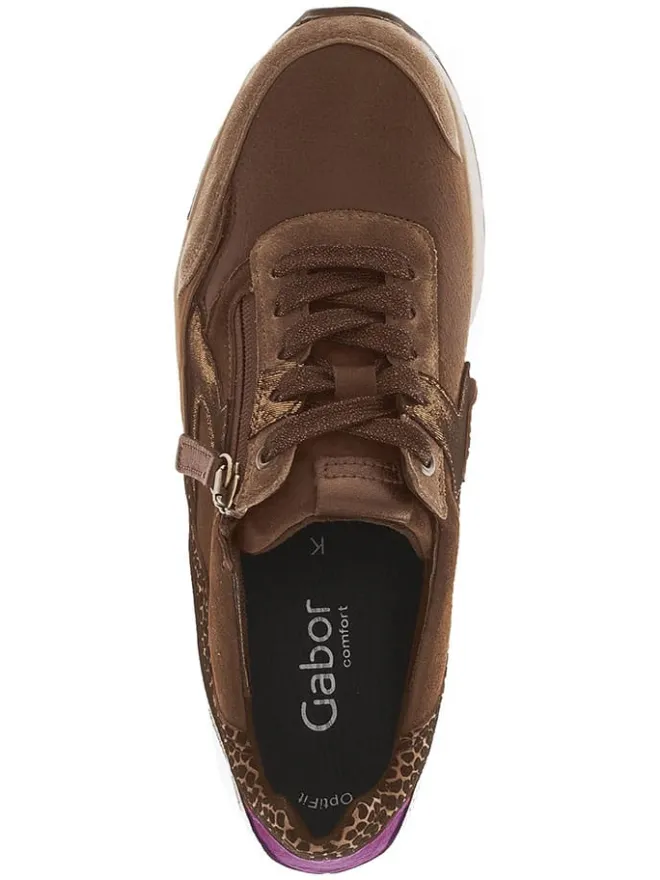 Sneakers in Braun/ Lila>Gabor Best