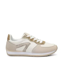 Foreverfolie Sneakers^Sneakers in Creme/ Beige/ Gold