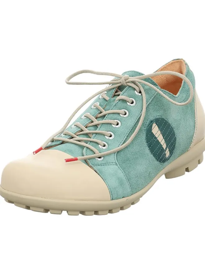 Think! Schnürschuhe^Sneakers in Creme/ Türkis