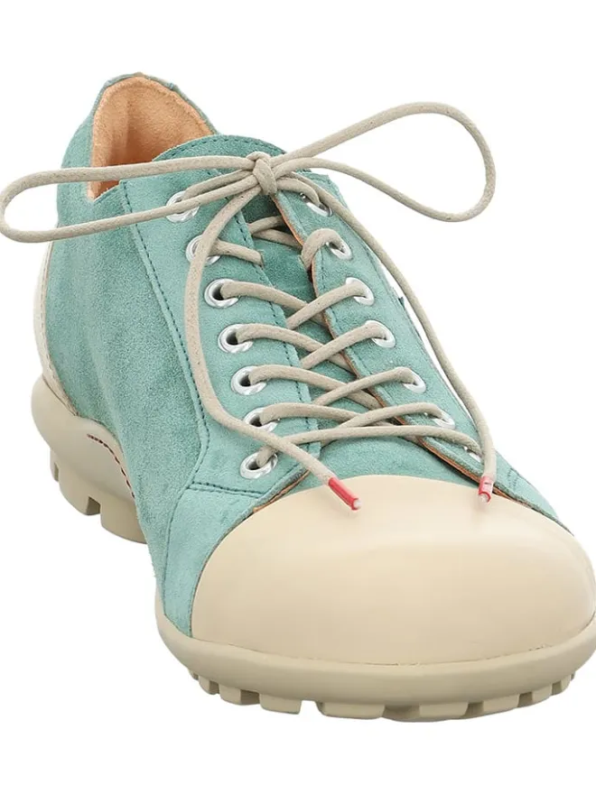 Think! Schnürschuhe^Sneakers in Creme/ Türkis