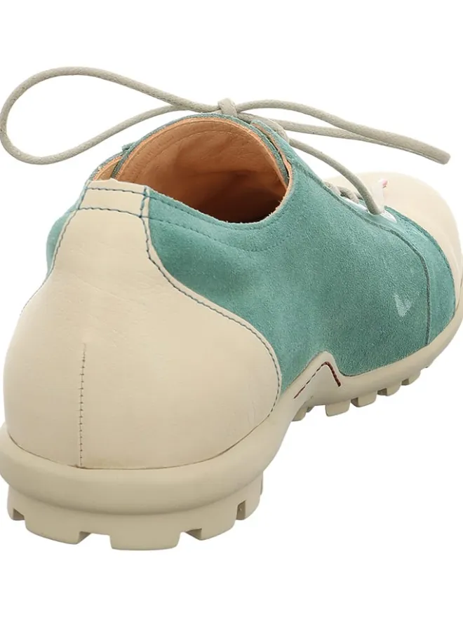 Think! Schnürschuhe^Sneakers in Creme/ Türkis