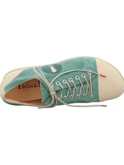 Think! Schnürschuhe^Sneakers in Creme/ Türkis