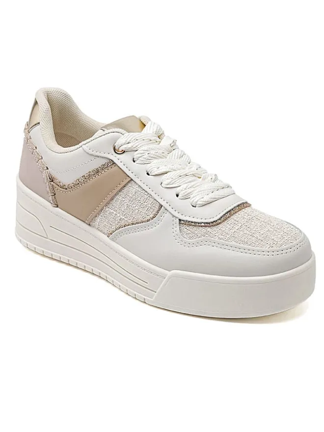 Sneakers in Creme/ Weiß/ Beige>Sixth Sens Sale