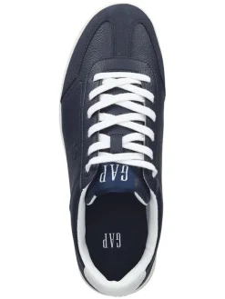 GAP Schnürschuhe^Sneakers in Dunkelblau/ Weiß