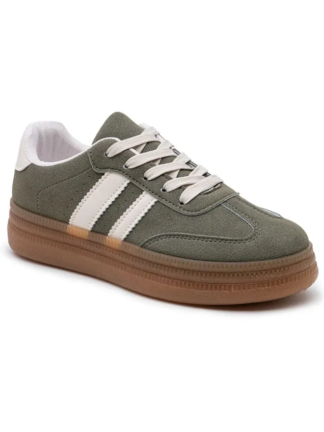 Foreverfolie Sneakers^Sneakers in Grün/ Weiß