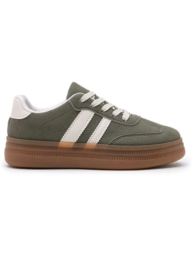 Foreverfolie Sneakers^Sneakers in Grün/ Weiß