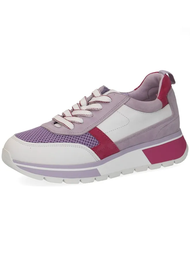 Caprice Schnürschuhe^Sneakers in Pink/ Flieder
