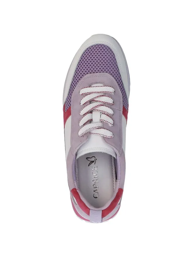 Caprice Schnürschuhe^Sneakers in Pink/ Flieder